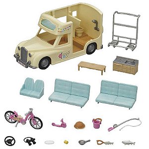 Sylvanian Families - Camping Van Da Família Jardim Da Infância