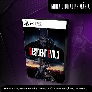Resident Evil 3 Remake Ps5 Mídia Digital (Primária) (Retrocompatível)