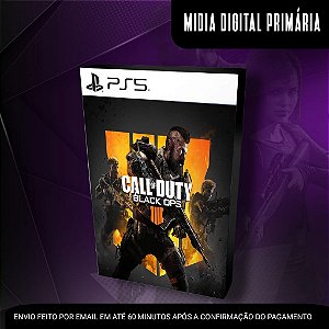 Call Of Duty Black Ops 4 Ps5 Mídia Digital (Primária) (Retrocompatível)