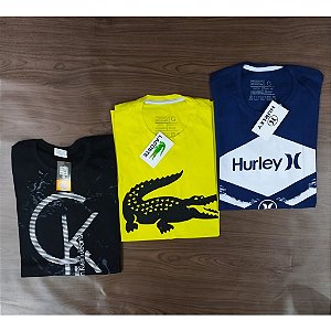 Kit c/2 camisetas Atacado Marca Estampada envia variadas sem repetir