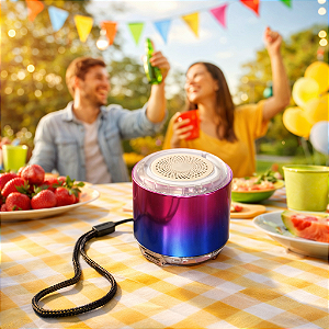 Mini Caixa de Som Portatil - Rainbow