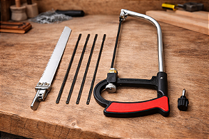 Kit Serra Manual Multifuncional com Arco Ajustável e 5 Lâminas