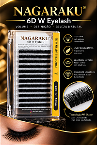 Cilios Nagaraku 6D W Shape Eyelashes - 0.07 D