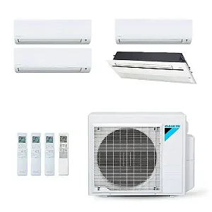 Ar-Condicionado Multi Split Inverter Daikin 28.000 (3x Evap HW 9.000 + 1x Evap Cassete 1 Via 18.000) Quente/Frio 220V
