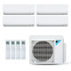 Ar-Condicionado Multi Split Inverter Daikin 28.000 BTUs (3x Evap HW 9.000 + 1x Evap HW 18.000) Quente/Frio 220V