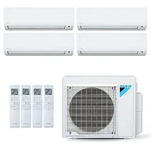 Ar-Condicionado Multi Split Inverter Daikin 28.000 BTUs (4x Evap HW 12.000) Quente/Frio 220V