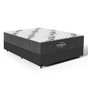 Cama Box Com Colchão De Espuma D33 Ortobom Airtech 100 Casal 138cm