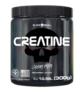 Creatina Black Skull 300g - Caveira Preta