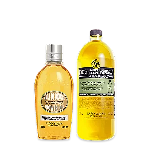Óleo de Banho Amêndoa 250ml + Eco-Refil 500ml