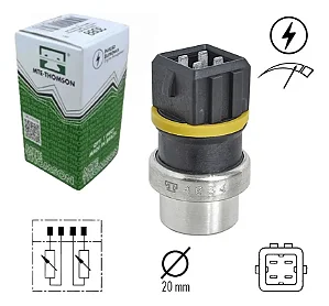 Sensor da Temperatura D'água MTE 4034 para Volkswagen Gol, Golf, Parati e Passat
