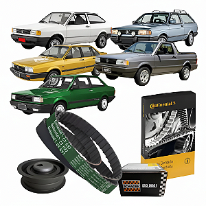 Kit Correia Dentada e Tensionador Motor Ap 1.6 1.8 2.0 8v Até 1995 Todos