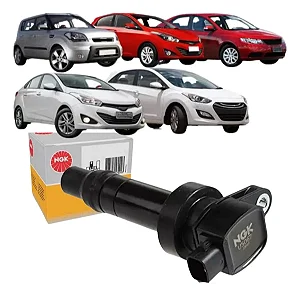 U5067 - Bobina Ignicao - I30 / Cerato / Soul / Hb20 1.6 16V Flex - Ngk 2012 a 2022