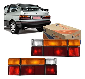 Par Lanternas Gol Quadrado G1 87-95 Âmbar