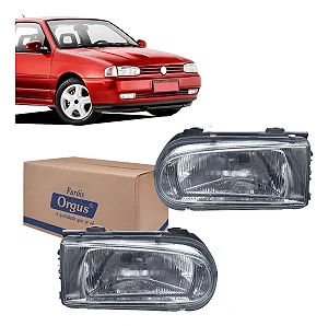 Farol Gol Saveiro Parati G2 95/01 Máscara Cromada Modelo Cibié