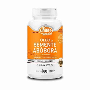 ÓLEO DE SEMENTE DE ABÓBORA - 60 CAP 1200MG - UNILIFE