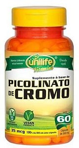 PICOLINATO DE CROMO - 60C. - 35MCG - UNILIFE
