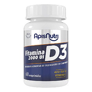 VITAMINA D3 - 60CP - 2000UI - APISNUTRI