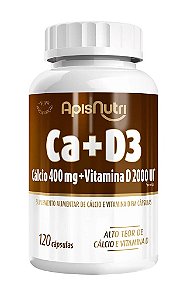 SUPLEMENTO CA+D3 - 120C.400MG - APISNUTRI