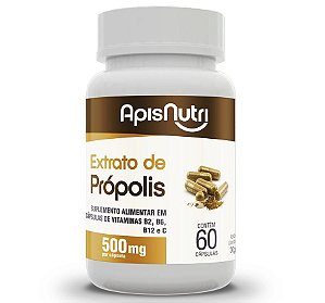 EXTRATO DE PROPOLIS 60CAP - 500MG - APISNUTRI