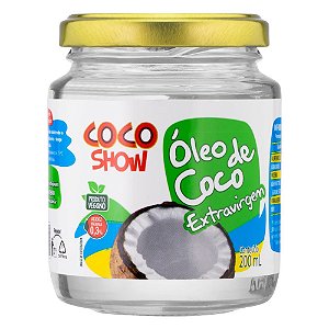 ÓLEO DE COCO EXTRA VIRGEM  - 200ML - COCO SHOW