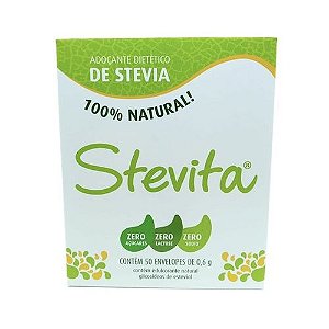 ADOÇANTE STEVIA - 50 SACHES/0,6 G - STEVITA