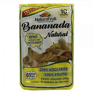 BANANADA NATURAL 25GR - C/10 - NATURAFRUTI