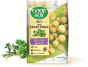 SNACK DE SOJA - 25GR - ERVAS FINAS - GOOD SOY