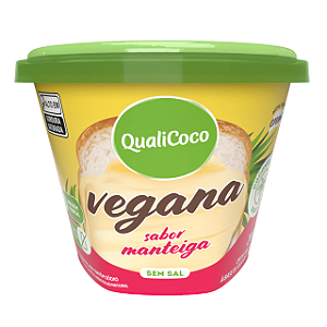 MANTEIGA VEGANA S/ SAL SABOR MANTEIGA - 200G - QUALICOCO