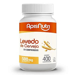 LEVEDO DE CERVEJA - 400CP - 500MG - APISNUTRI