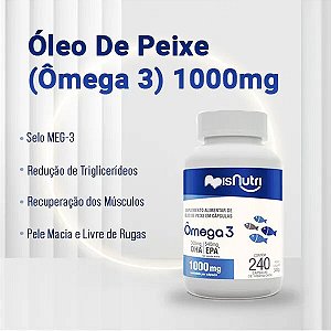 OMEGA 3 - 60CAPS - 1000MG - APISNUTRI