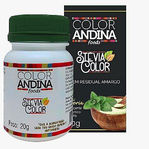 ADOÇANTE STEVIA 100% NATURAL - 20G - COLOR ANDINA