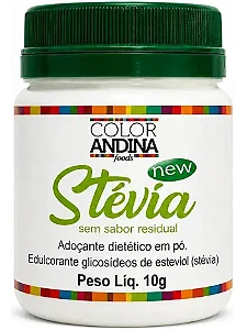 ADOÇANTE STEVIA COLOR VEGAN 100% NATURAL - 10G - COLOR ANDINA
