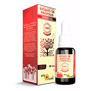 EXTRATO DE PRÓPOLIS 100% VERMELHA-20ML- APISFLORA