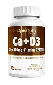 SUPLEMENTO CALCIO + D3 - 120C.400MG - APISNUTRI
