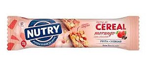 BARRA DE CEREAL MORANGO C/ CHOC. - 22GR - NUTRY