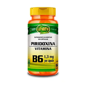 VITAMINA B6- 1,3MG- 60 CÁP- UNILIFE
