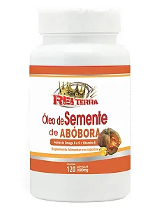 OLEO DE SEMENTE DE ABOBORA - 120 CAP 1400MG - REI TERRA