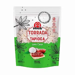 TORRADA DE TAPIOCA C/ COCO - 75G - OKOSHI