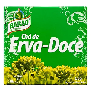 CHA ERVA DOCE 10SACHES - 13G- BARAO COTEG