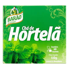 CHA DE HORTELA 10SACHES - 10G - BARAO DE COTEGIPE