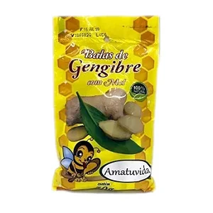 BALAS DE GENGIBRE C/MEL 50GR - AMATUVIDA