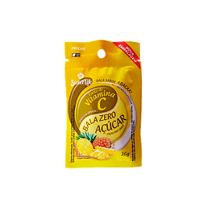BALA ZERO AÇÚCAR SABOR ABACAXI - 16G - SWEET LIFE