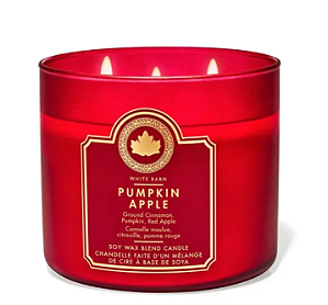 Vela aromática 3 pavios BBW - Pumpkin Apple