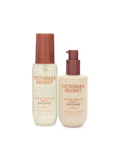 Kit Body Splash e Creme Spiced Vanilla Créme - Linha Feel VS