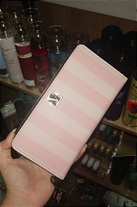 Carteira Listras Rosa VS Original