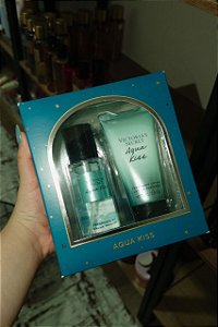 Kit Body Splash e Hidratante Mini Aqua Kiss VS