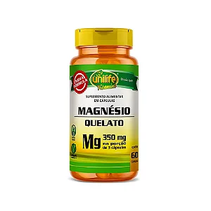 Magnésio Quelato - Unilife - 60 Cápsulas