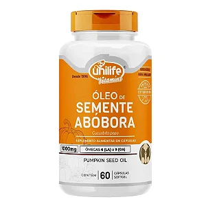 Óleo De Semente De Abóbora Unilife 60 Cápsulas