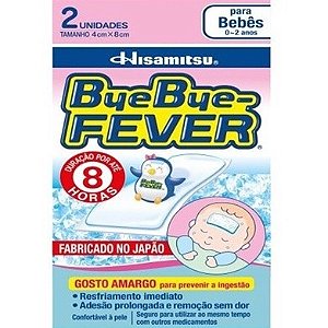 Adesivo Bye Bye-fever Para Bebês Dura 8 Horas 2 Un Febre