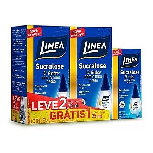 Adoçante Linea Sucralose com 2 un 75ml + 25ml Grátis - kit